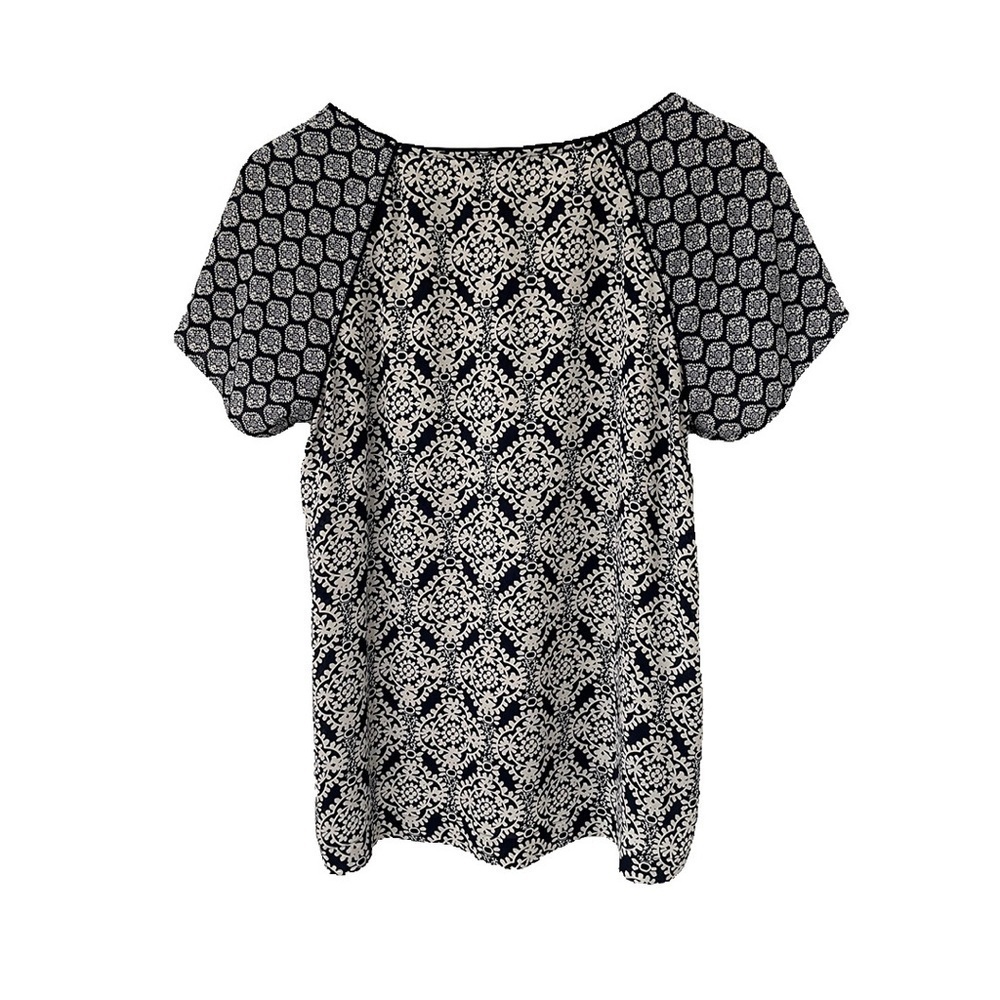Ann Taylor LOFT Damask Fluid Tee - Picture 2 of 11